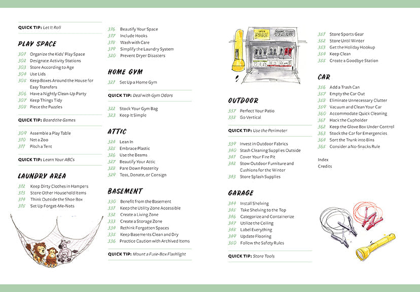 365 Quick & Easy Tips: Home Organization Hardcover Book