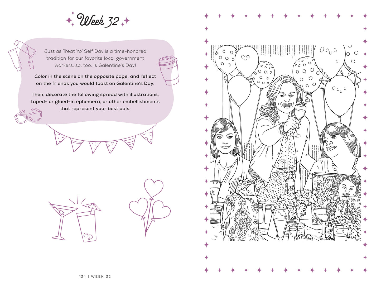 Parks and Recreation: The Treat Yo' Self Guided Journal Hardcover Book