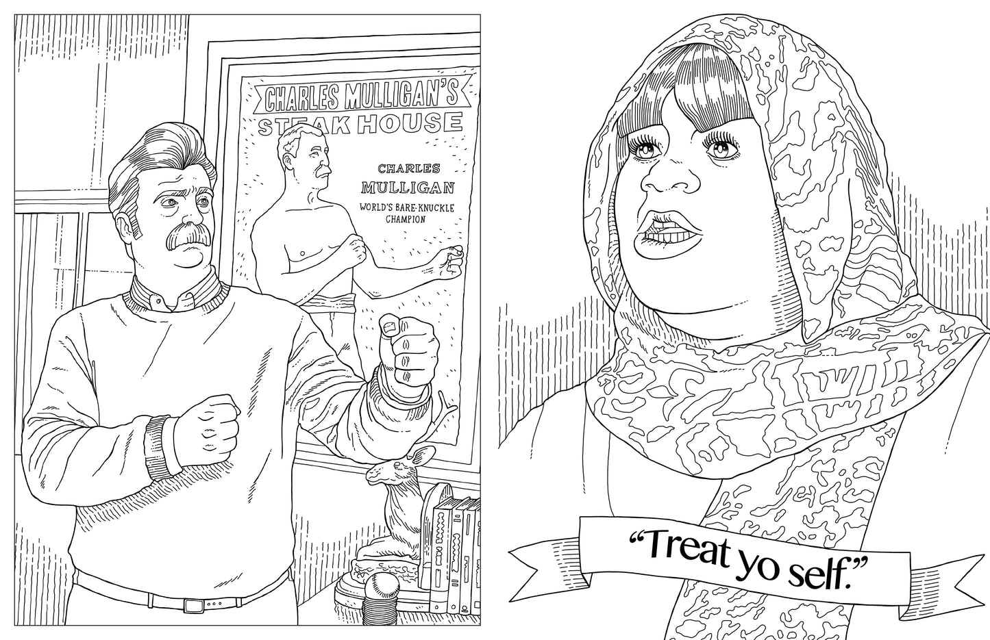 Parks and Recreation: The Official Coloring Book Softcover Book
