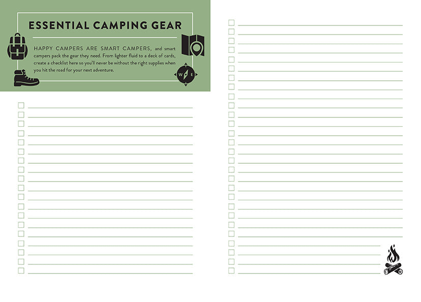 The Camper's Journal Flexibound Book