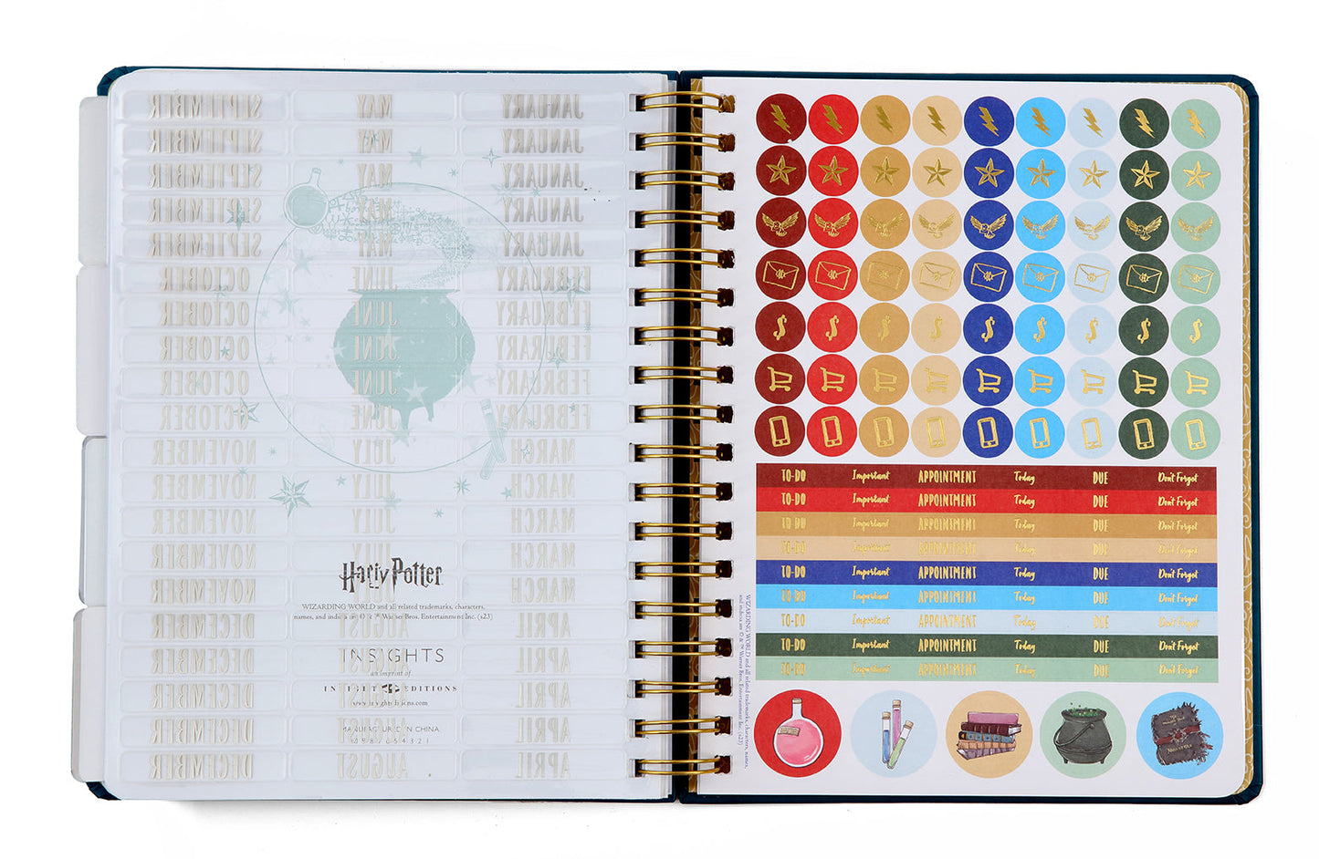 Harry Potter: Spells and Potions 12-Month Undated Planner Hardcover Book