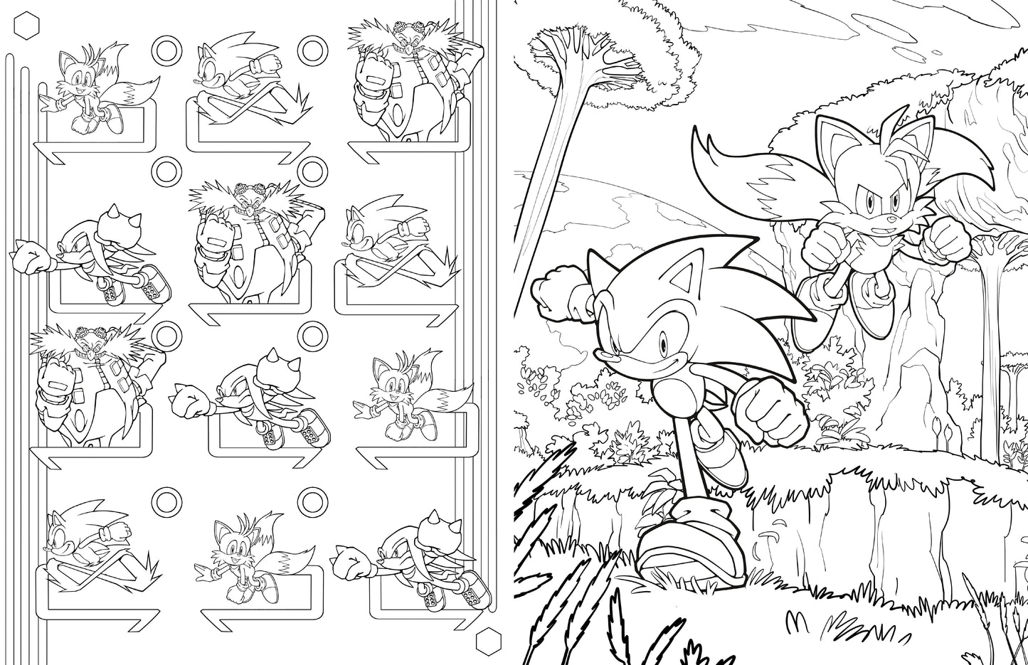 Sonic the Hedgehog: The Official Adult Coloring Book Softcover Book