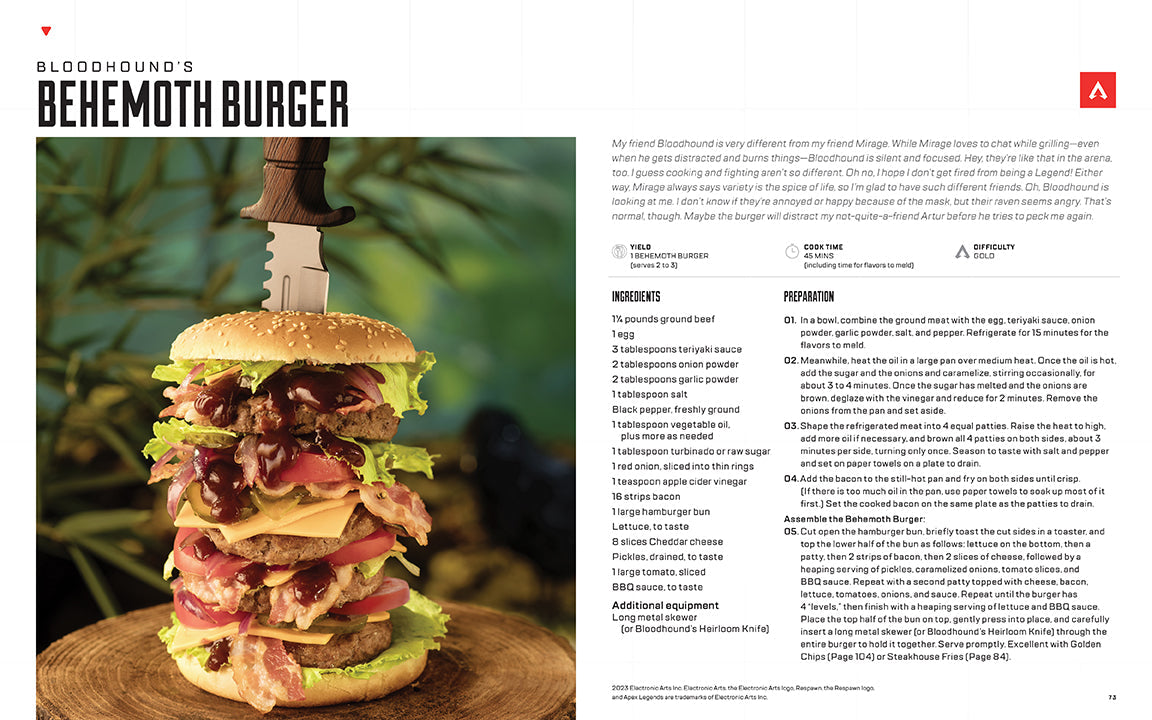 Apex Legends: The Official CookHardcover Book