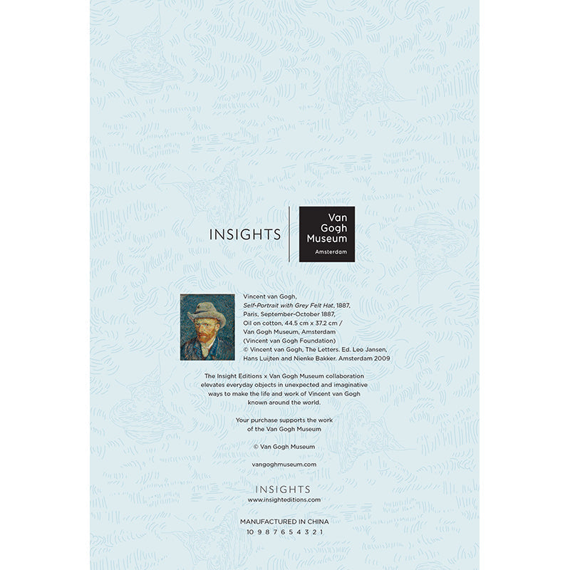 Van Gogh Self-Portrait with Grey Felt Hat Journal Hardcover Book