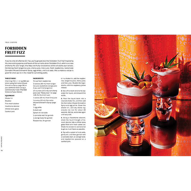 High Times: Cannabis Cocktails Hardcover Book