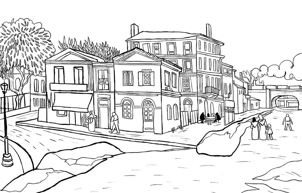 Coloring Van Gogh Softcover Book