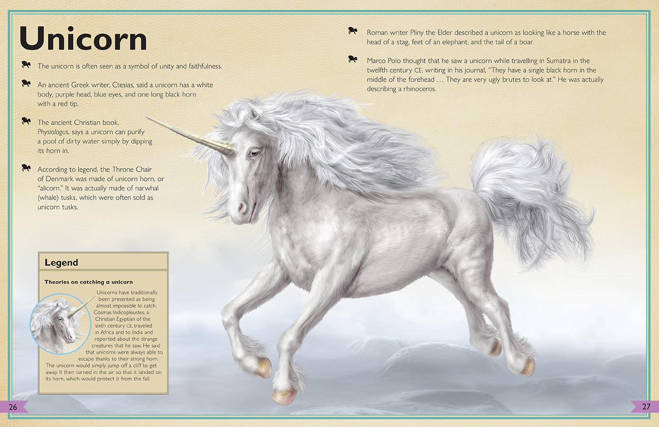 The Magnificent Book of Fantasy Creatures Hardcover Book