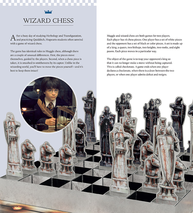 Harry Potter: The Pop-Up Wizard Chess Set Hardcover Book