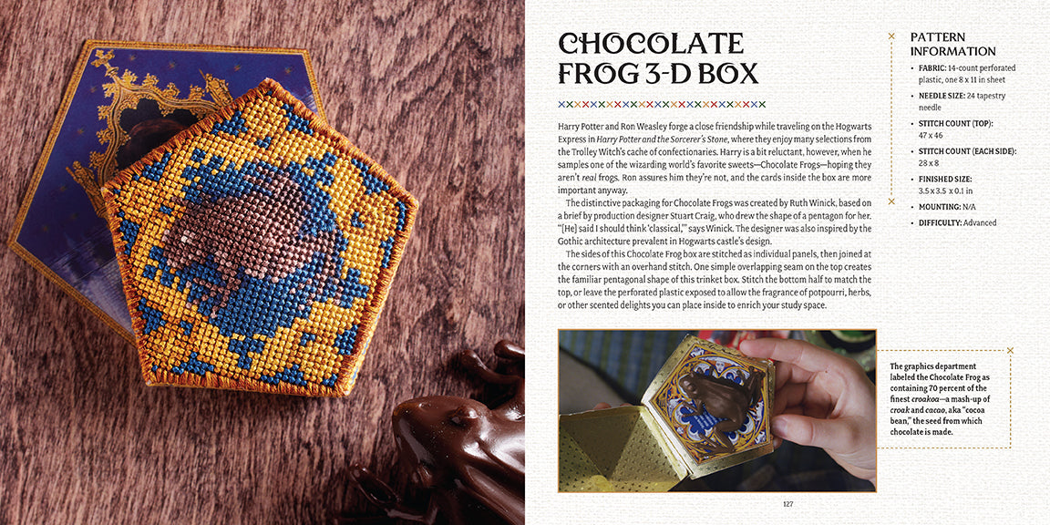 Harry Potter: The Official Hogwarts Book of Cross-Stitch Hardcover Book