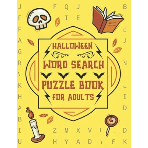 Halloween Word Search Puzzle Book For Adults: Large Print Word Search Activity Books