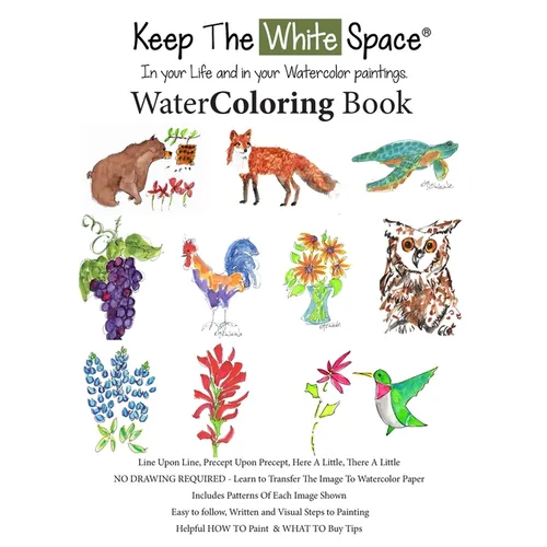 WaterColoring Book from Keep The White Space and Artist KMcElwaine