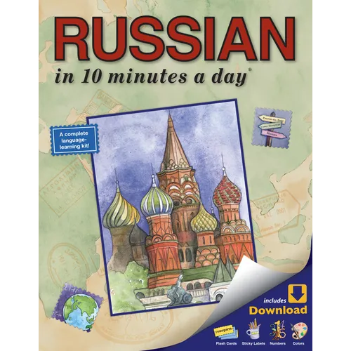 Russian in 10 Minutes a Day: Language Course for Beginning and Advanced Study. Includes Workbook, Flash Cards, Sticky Labels, Menu Guide, Software,