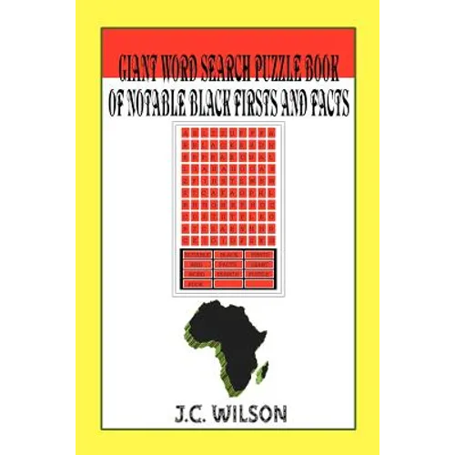 Giant Word Search Puzzle Book of Notable Black Firsts and Facts