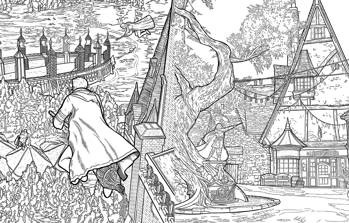 Hogwarts Legacy: The Official Coloring Book Softcover Book