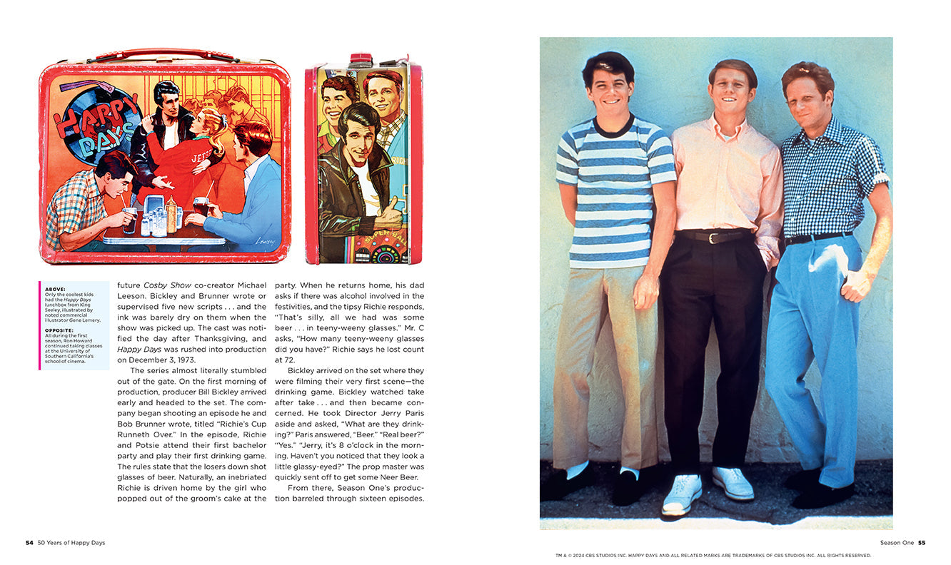 50 Years of Happy Days Hardcover Book