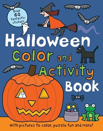 Halloween Preschool Color and Activity Book