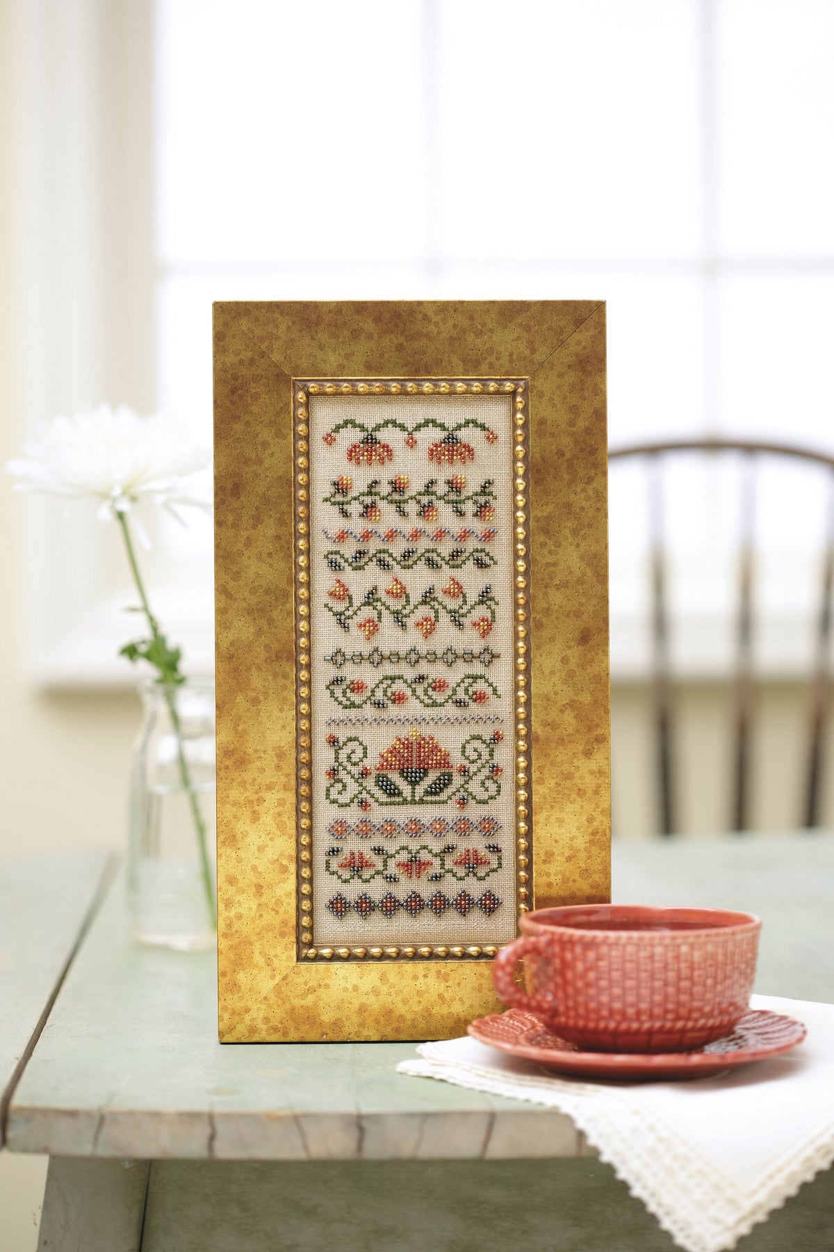 Stitch a Beaded Garden—18 Designs Charted for Beading and Cross Stitch Book
