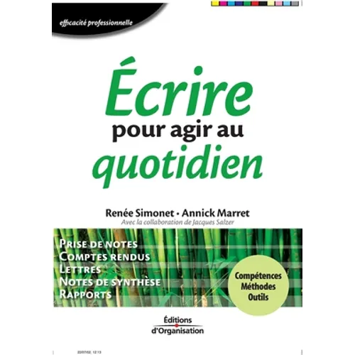 Ecrire pour agir au quotidien