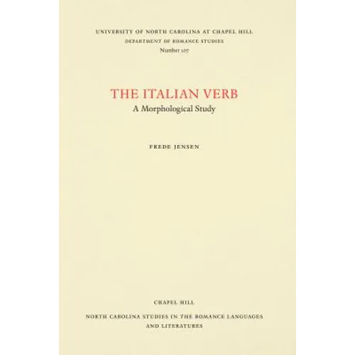 The Italian Verb: A Morphological Study