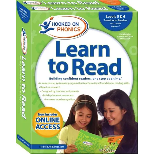 Hooked on Phonics Learn to Read - Levels 5&6 Complete, 3: Transitional Readers (First Grade Ages 6-7)