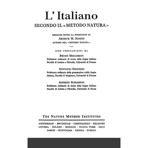 L'italiano secondo il metodo natura