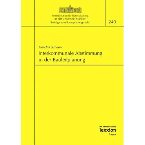 Interkommunale Abstimmung in Der Bauleitplanung