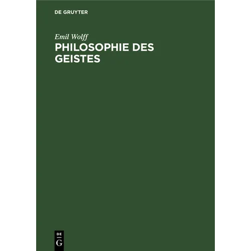 Philosophie Des Geistes