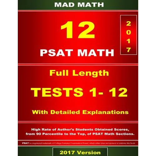 PSAT Math Tests 1-12