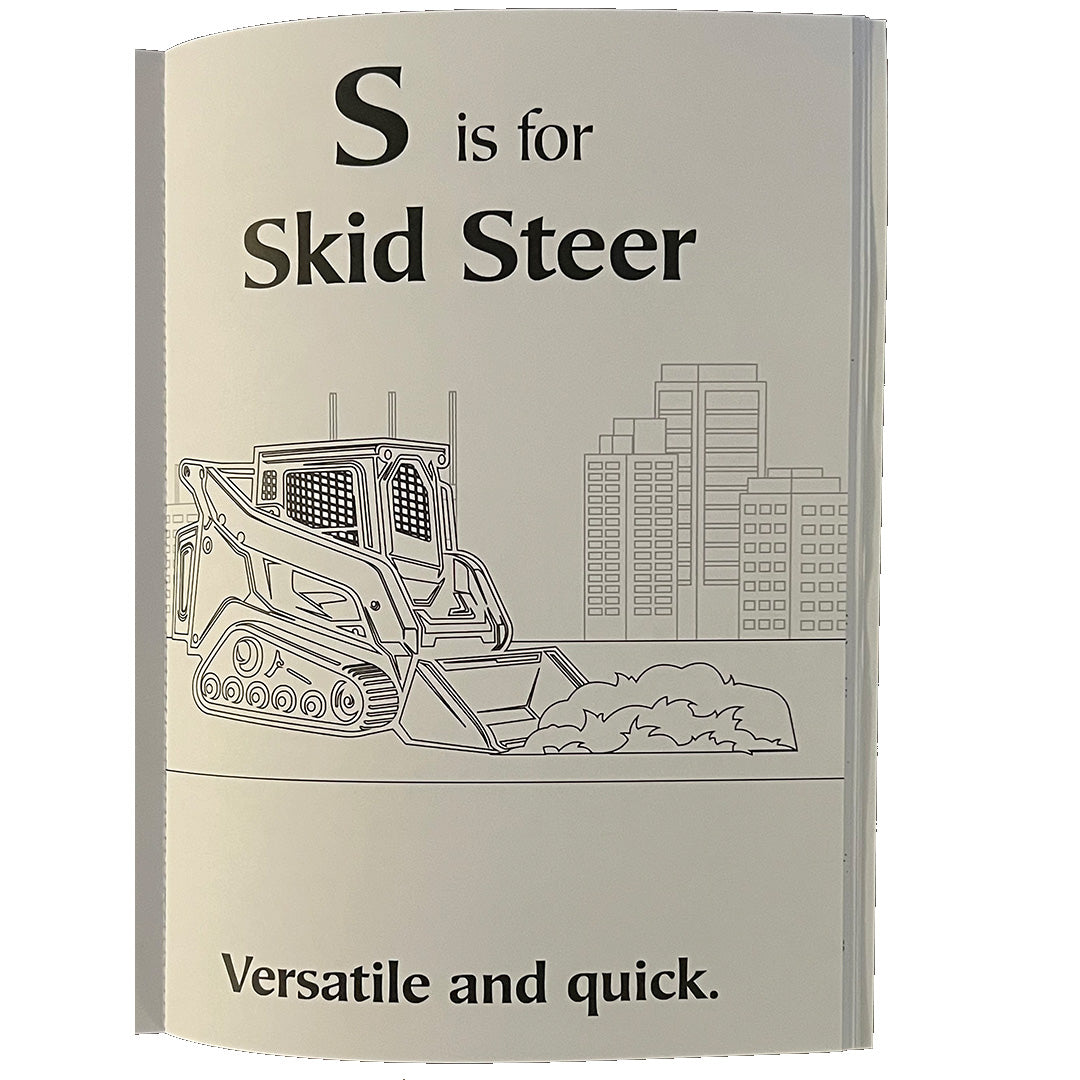 ABC's of Heavy Equipment Coloring Book - Educational Children's Book
