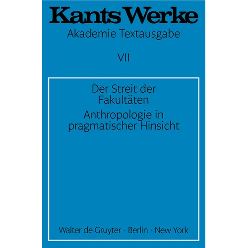 Der Streit der Fakultäten. Anthropologie in pragmatischer Hinsicht