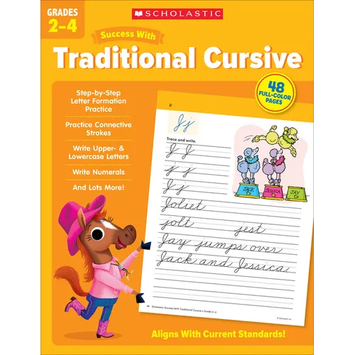 Scholastic Success with Traditional Cursive Grades 2-4 Workbook