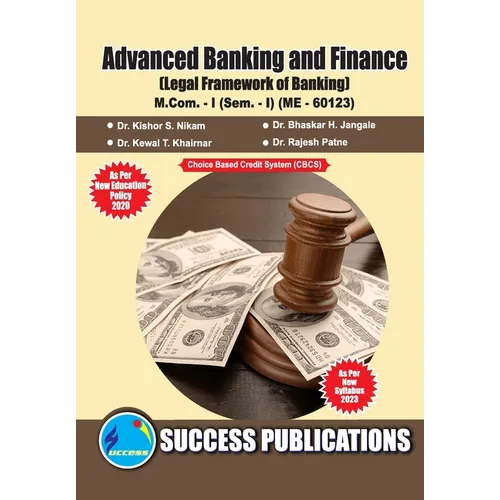 Legal Framework of Banking, First Year, M.Com, Sem-I-English