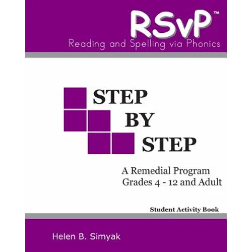RSvP - Step by Step - Student Activity Book: RSvP - Reading and Spelling via Phonics