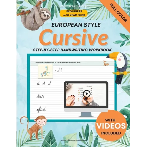 Cursive Handwriting for Beginners: Cursive Handwriting for Kids European Style