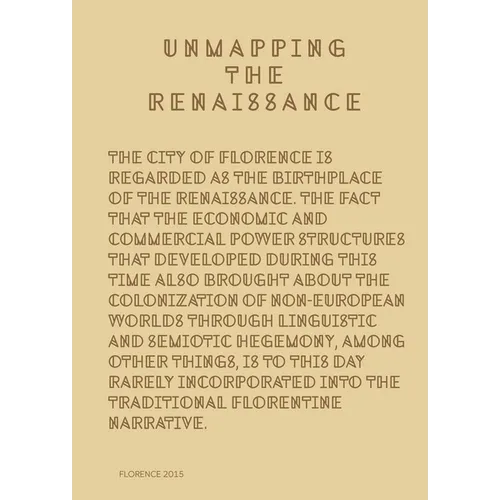 Unmapping the Renaissance
