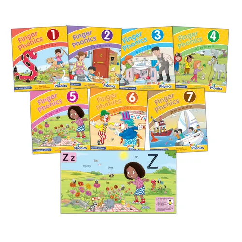 Finger Phonics Books 1-7: In Print Letters (American English Edition)