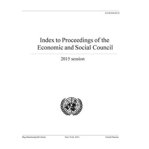 Index to Proceedings of the Economic and Social Council 2015