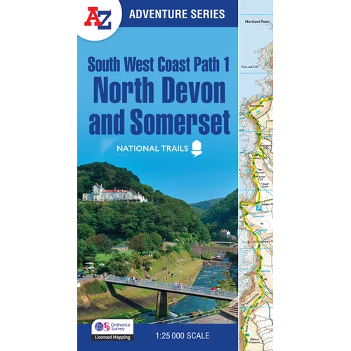 South West Coast Path - North Devon & Somerset: With Ordnance Survey Mapping