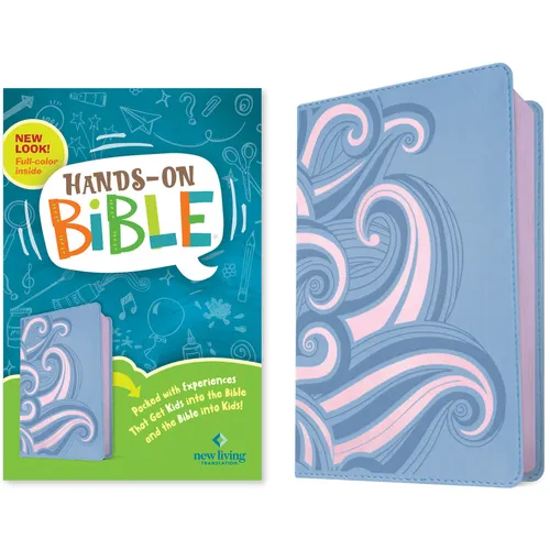 NLT Hands-On Bible, Third Edition (Leatherlike, Periwinkle Pink Waves)