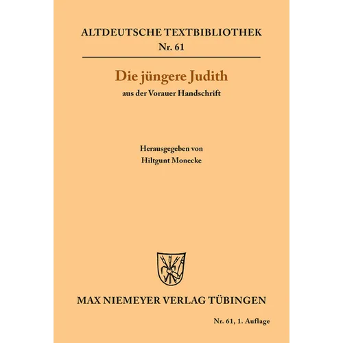 Die Jüngere Judith Aus Der Vorauer Handschrift