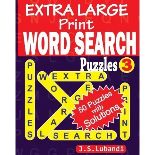 EXTRA LARGE Print WORD SEARCH Puzzles