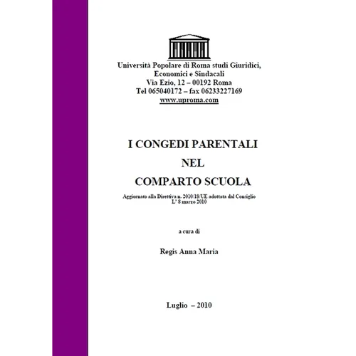 I Congedi Parentali Nel Comparto Scuola