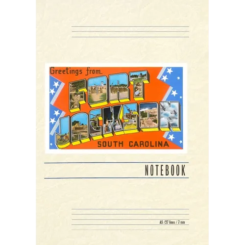 Vintage Lined Notebook Greetings from Fort Jackson