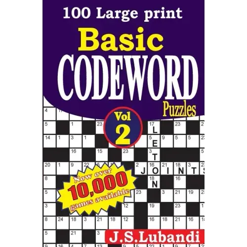 100 Large Print Basic Codeword Puzzles 2