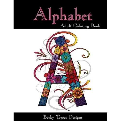 Alphabet Adult Coloring Book