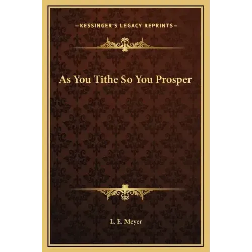 As You Tithe So You Prosper