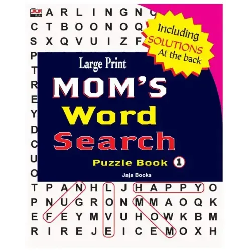 Large Print MOM'S Word Search Puzzle Book, Vol. 1