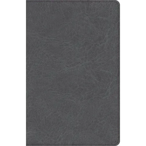 CSB Thinline Bible, Charcoal Leathertouch