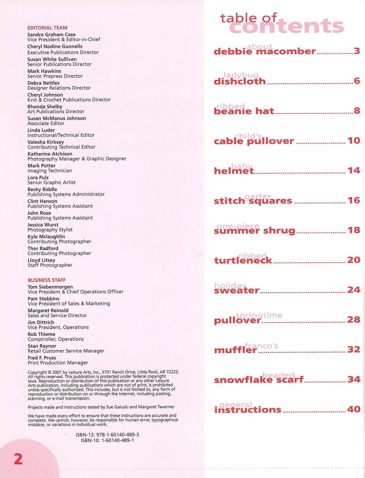 Knit Along with Debbie Macomber—Debbie's Favorites Book