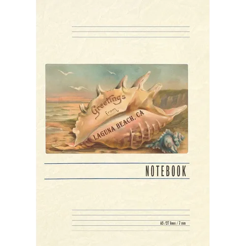 Vintage Lined Notebook Greetings from Laguna Beach